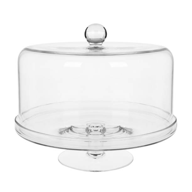 istock Glass covered cake stand. Isolated. 1312376157
