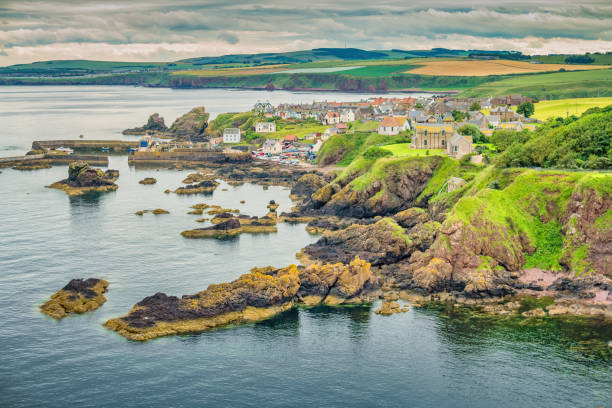 istock St Abb's village rocky coast Scotland 1312378285