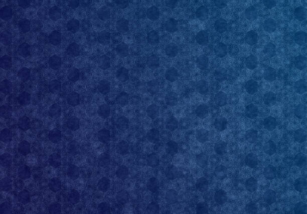 istock Blue background of Japanese paper 1312380513