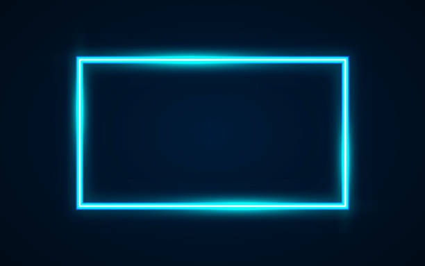6,100+ Blue Neon Rectangle Stock Illustrations, Royalty-Free Vector ...