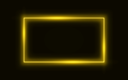 Rectangle Gold Square Frame Square Rectangle Frame With Gold Color Vector Illustration Stock ...
