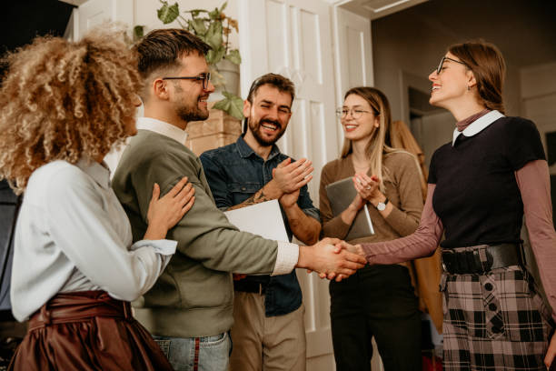 istock Nice to finally meet your team 1312403067