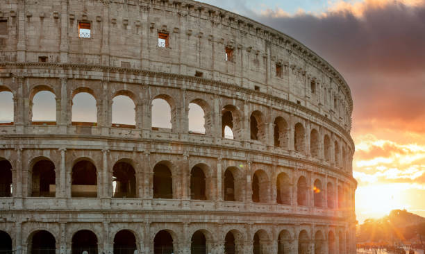 istock Rome, Italy. The Colosseum or Coliseum at sunset 1312409204