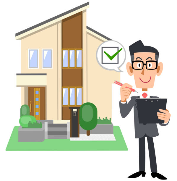 istock A man in a suit and a house with a check mark on the paperwork 1312412854