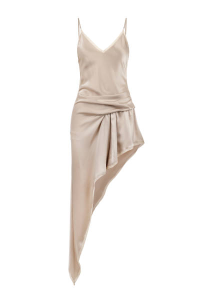 istock Festive dress without sleeves. Front view 1312414084