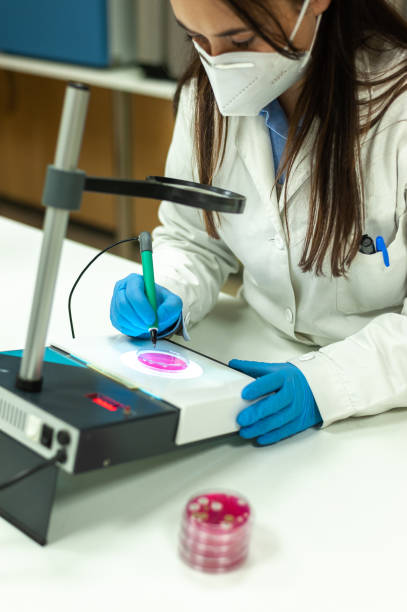 istock Woman working in a Lab 1312417595