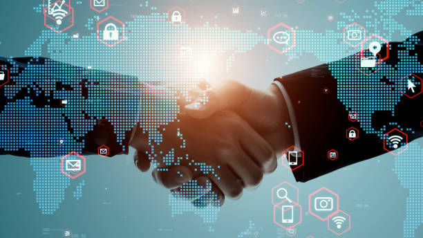 istock Global communication network concept. Worldwide business. Human resources. 1312417719