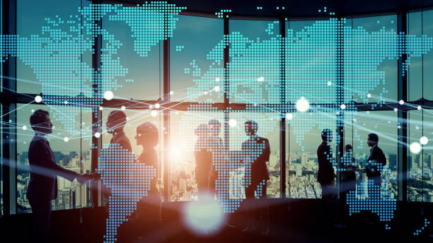 istock Global communication network concept. Worldwide business. Human resources. 1312418315