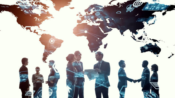 istock Global communication network concept. Worldwide business. Human resources. 1312418322