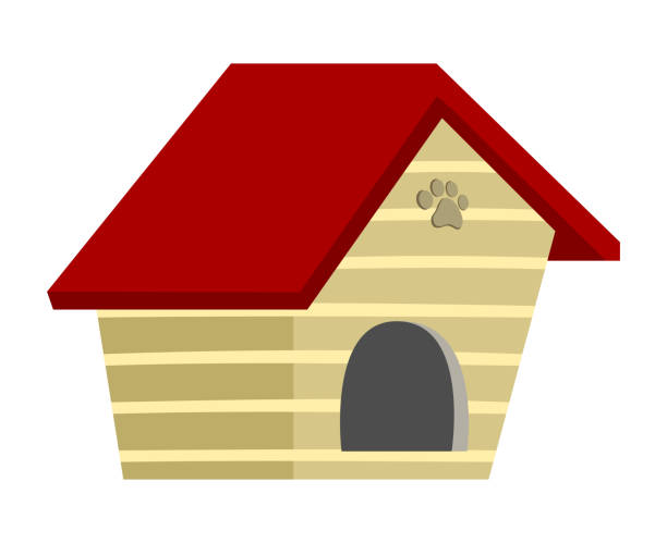 istock a beautiful brand new dog house that can accommodate a pet - illustration 1312421049