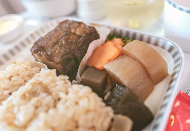 There was a Singapore Airlines event in 2020, which was Dining at A380. Luckily I had a seat. Although I chose economy class, the meal was served in Business Class Style !  Look at the ceramic plates. I felt good simply. Everybody could choose the menu and I chose Port Kakuni. Usually inflight meals of Singapore airlines are really good and tasty. The menu for the event wasn't exceptional. Inflight meal usually comes with a piece of bread. I always found it a bit strange. When I chose Washoku, bread still came with. Having said that, I miss inflight meals !