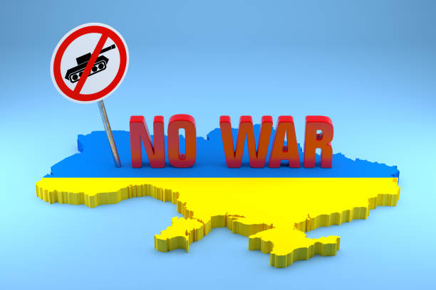 istock Peace Concept Now for Ukraine and Russia. 3d Rendering 1312421955