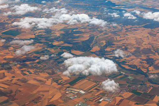 White clouds flying over the southern country
