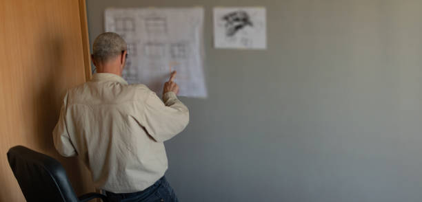 istock The engineer works in his office, trying to find a solution for future jobs. 1312432219