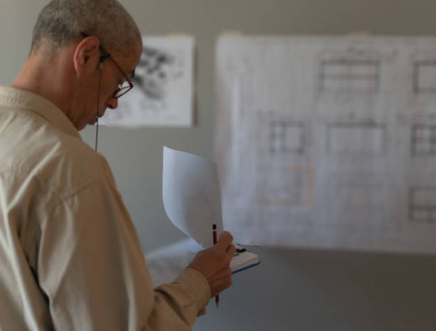 istock The engineer works in his office, trying to find a solution for future jobs. 1312432828