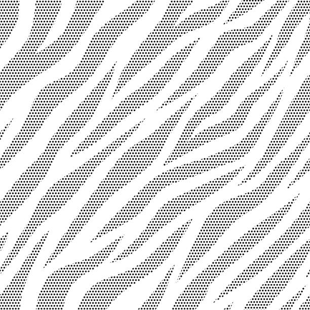 schwarzer punkt tiger muster hintergrund - tiger stock-grafiken, -clipart, -cartoons und -symbole