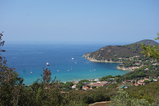 View of Biodola Scaglieri in Elba Island, Italy