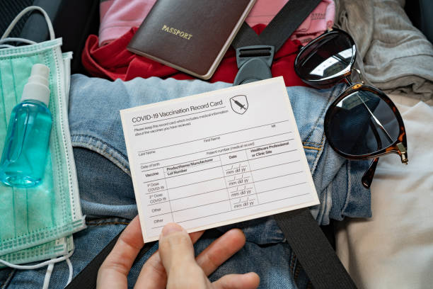 istock Traveling with vaccine passport 1312439631