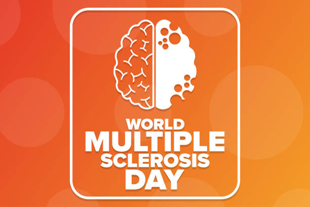 World Multiple Sclerosis Day. 30 May. Holiday concept. Template for background, banner, card, poster with text inscription. Vector EPS10 illustration. World Multiple Sclerosis Day. 30 May. Holiday concept. Template for background, banner, card, poster with text inscription. Vector EPS10 illustration sclerosis stock illustrations