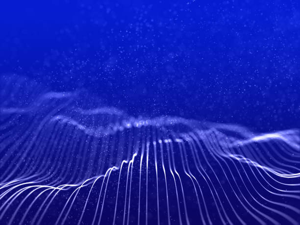 istock 3D modern background with flowing cyber lines and floating particles 1312441367
