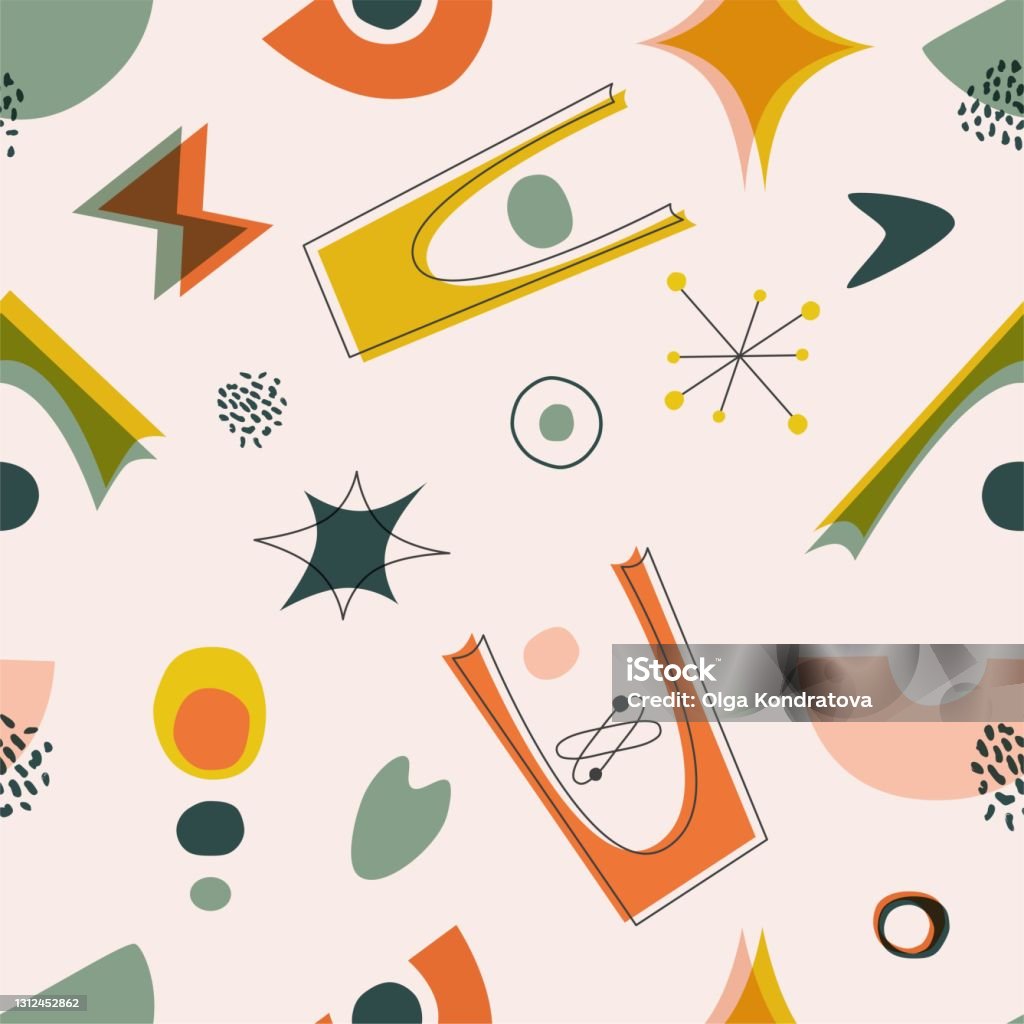 Midcentury Modern Wallpaper Pattern Seamless 60s Background 1960s Repeating  Backdrop Design For Wallpaper Background Wall Decor Cover Print Card  Branding Wrapping Paper Stock Illustration - Download Image Now - iStock
