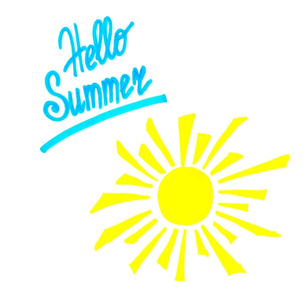 istock Illustration of the sun with hand lettering. Template for postcards and flyers. 1312457537