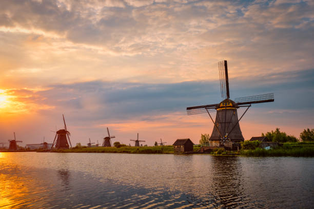 istock Windmills at Kinderdijk in Holland. Netherlands 1312457868