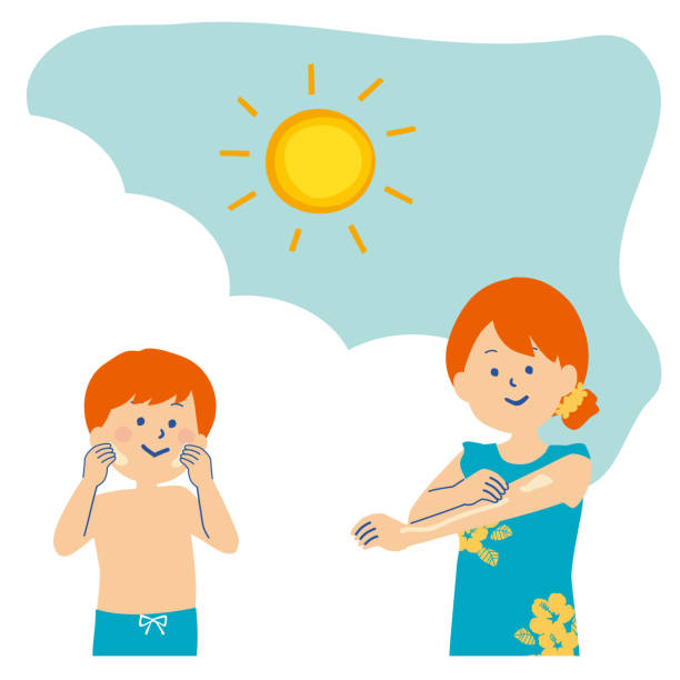 1,274 Sunscreen Kids Illustrations & Clip Art - iStock | Sunscreen kids  backyard