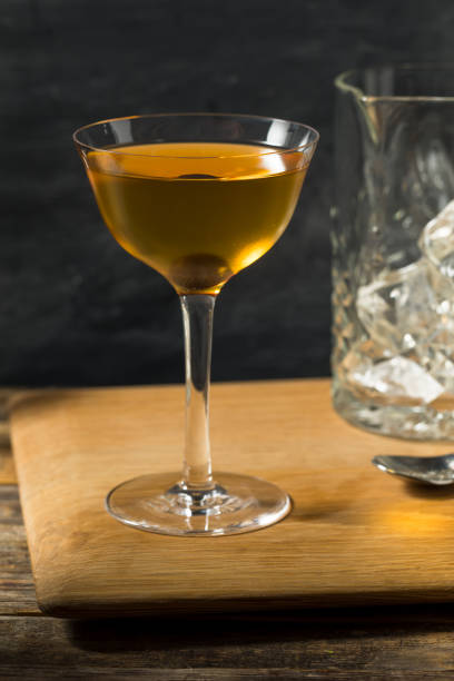 istock Cold Boozy Rye Whiskey Diamondback Cocktail 1312459951