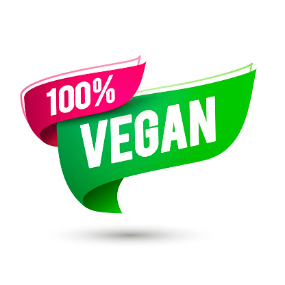 Vector Illustration 100 Percent Vegan Flag Icon.