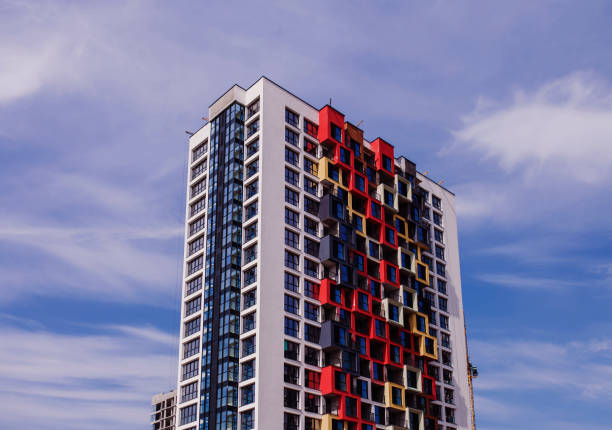 istock modern residential building with a bright facade 1312464002