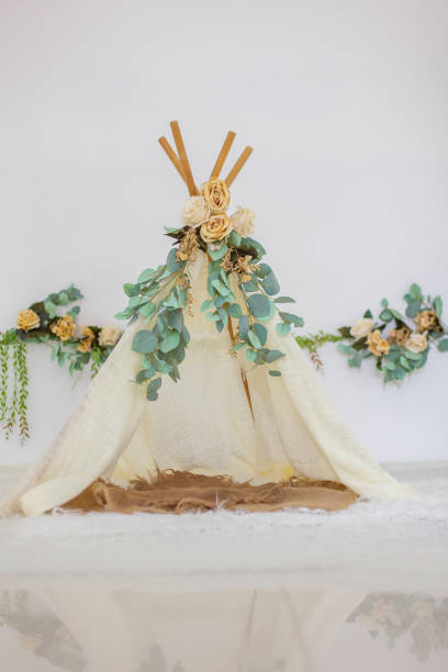 istock Floral Bohemian Teepee Tent 1312465616