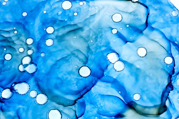 istock Abstract color background, hand drawn alcohol painting, liquid ink technique 1312466505