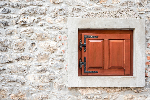 Stone House with Wooden Window