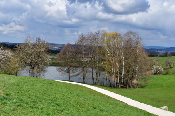 istock Landscape in Franconia on a cloudy day 1312471076