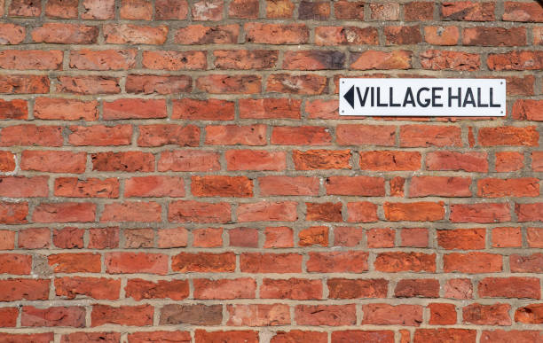 istock Small Village Hall Sign 1312473501
