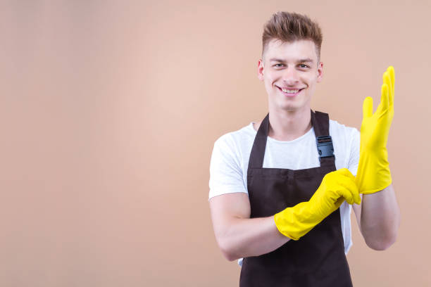 istock Housekeeper housewife cleaner man concept 1312474792