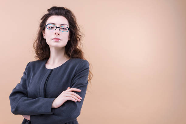 istock Business women in strict suit concept 1312475171