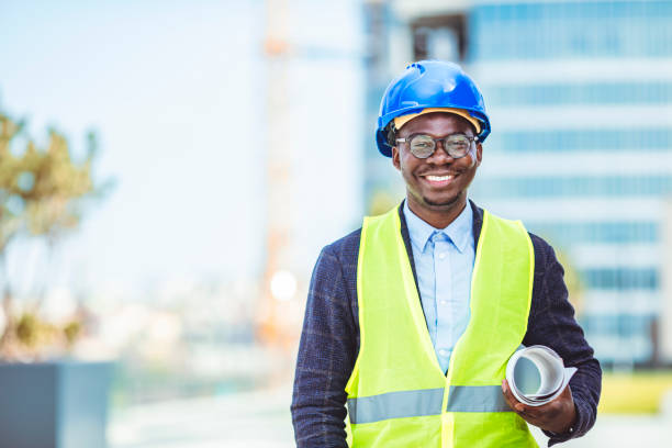 istock Portrait of smiling Engineer 1312476311