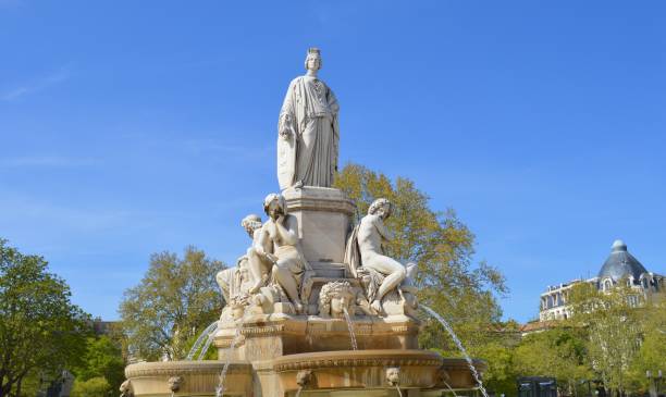 istock Fontain Pradier in Nimes 1312476419