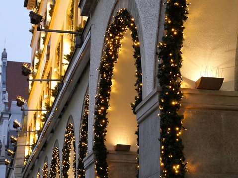 Facade in Munich Christmas