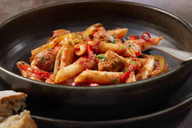 istock Sausage and Roast Pepper Penne 1312480000