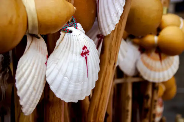 Photo of shell souvenir from the Camino de Santiago, Spain