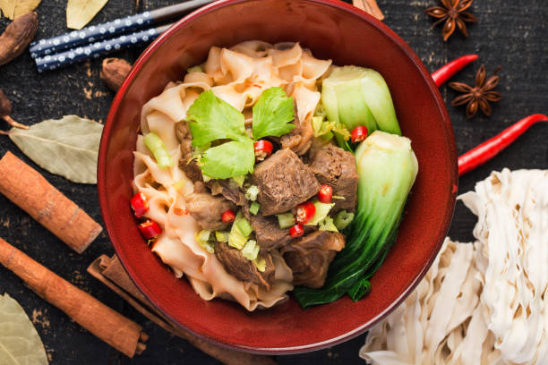 istock A bowl of noodles with braised beef 1312486332