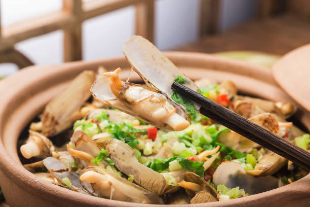 istock Noodles and razor clam casserole, 1312486375