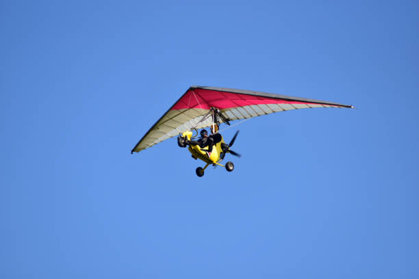 istock Motor kite flying in the sky 1312492815