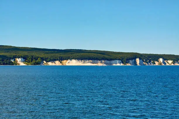 Jasmund National Park with its unique chalk cliffs nearby Sassnitz, Germany.