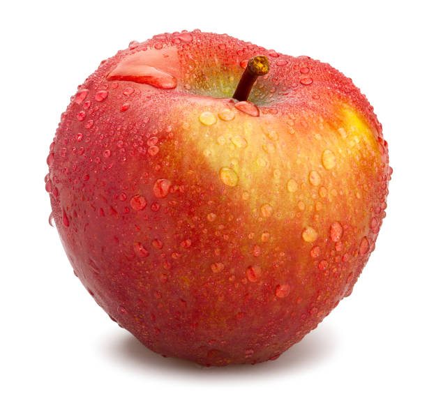 붉은 맛있는 사과 - drop red delicious apple apple fruit 뉴스 사진 이미지