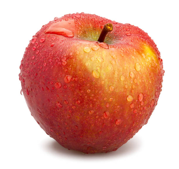 czerwone pyszne jabłko - drop red delicious apple apple fruit zdjęcia i obrazy z banku zdjęć