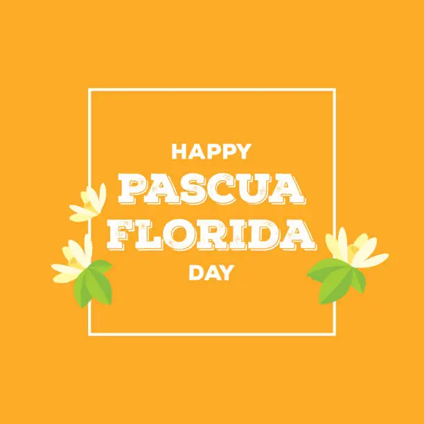 Vector illustration of Happy Pascua Florida Day vector